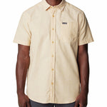 Camisa Manga Corta Hombre Rapid Rivers Novelty Amarillo Columbia