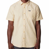 Camisa Manga Corta Hombre Rapid Rivers Novelty Amarillo Columbia