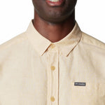 Camisa Manga Corta Hombre Rapid Rivers Novelty Amarillo Columbia