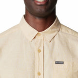 Camisa Manga Corta Hombre Rapid Rivers Novelty Amarillo Columbia