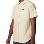 Camisa Manga Corta Hombre Rapid Rivers Novelty Amarillo Columbia