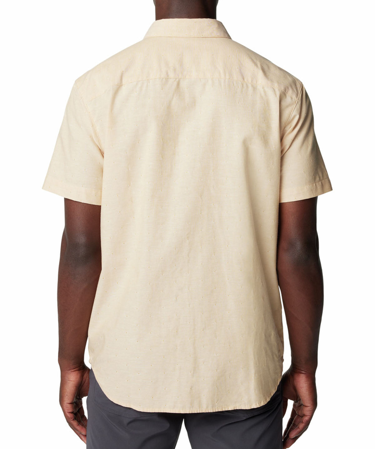 Camisa Manga Corta Hombre Rapid Rivers Novelty Amarillo Columbia