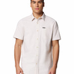 Camisa Manga Corta Hombre Rapid Rivers Novelty Gris Columbia