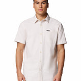 Camisa Manga Corta Hombre Rapid Rivers Novelty Gris Columbia