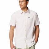 Camisa Manga Corta Hombre Rapid Rivers Novelty Gris Columbia