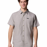 Camisa Manga Corta Hombre Rapid Rivers Novelty Verde Columbia