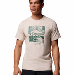Polera Manga Corta Hombre CSC Seasonal Logo Gris Columbia
