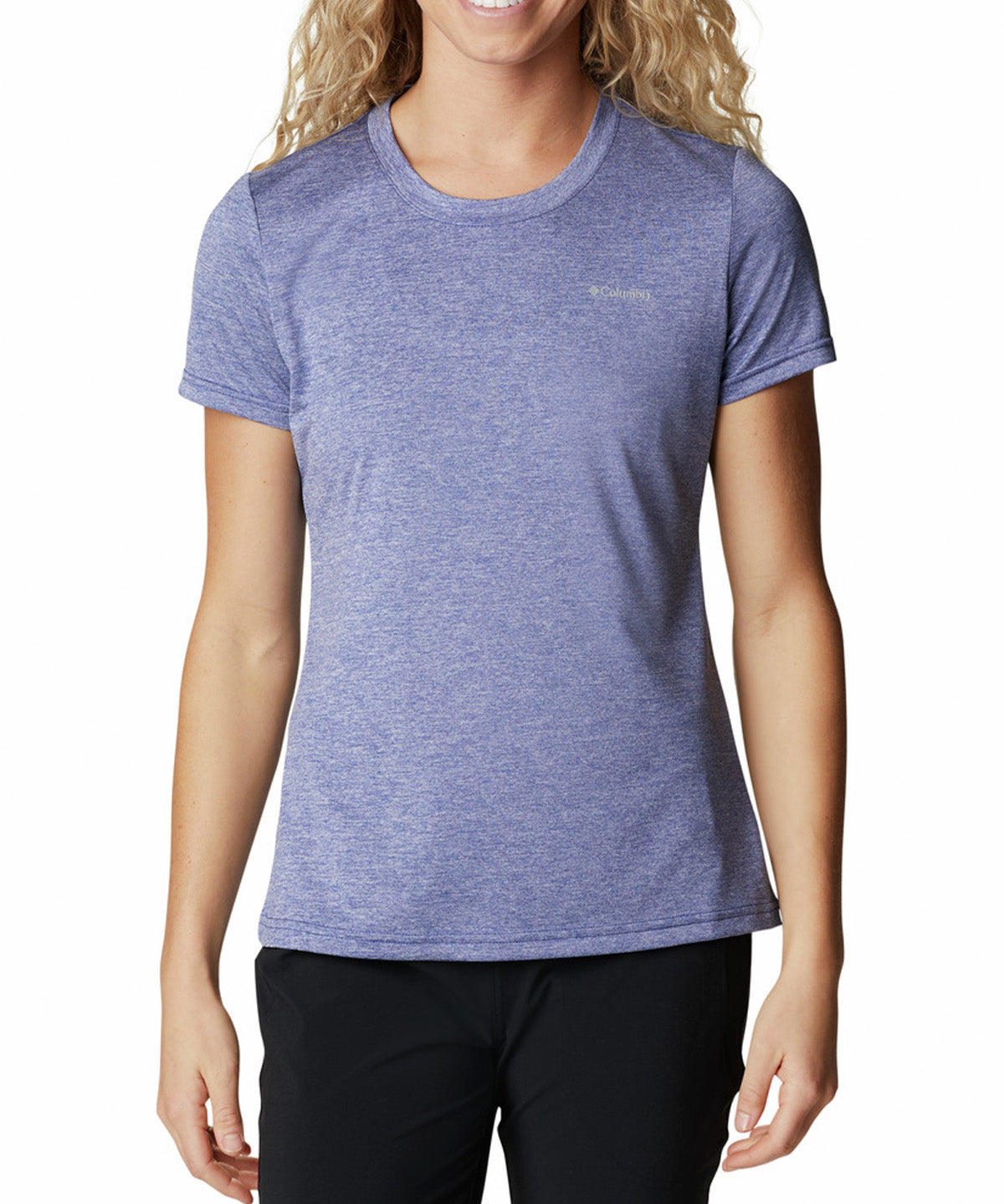 Polera Manga Corta Mujer Hike Azul Columbia