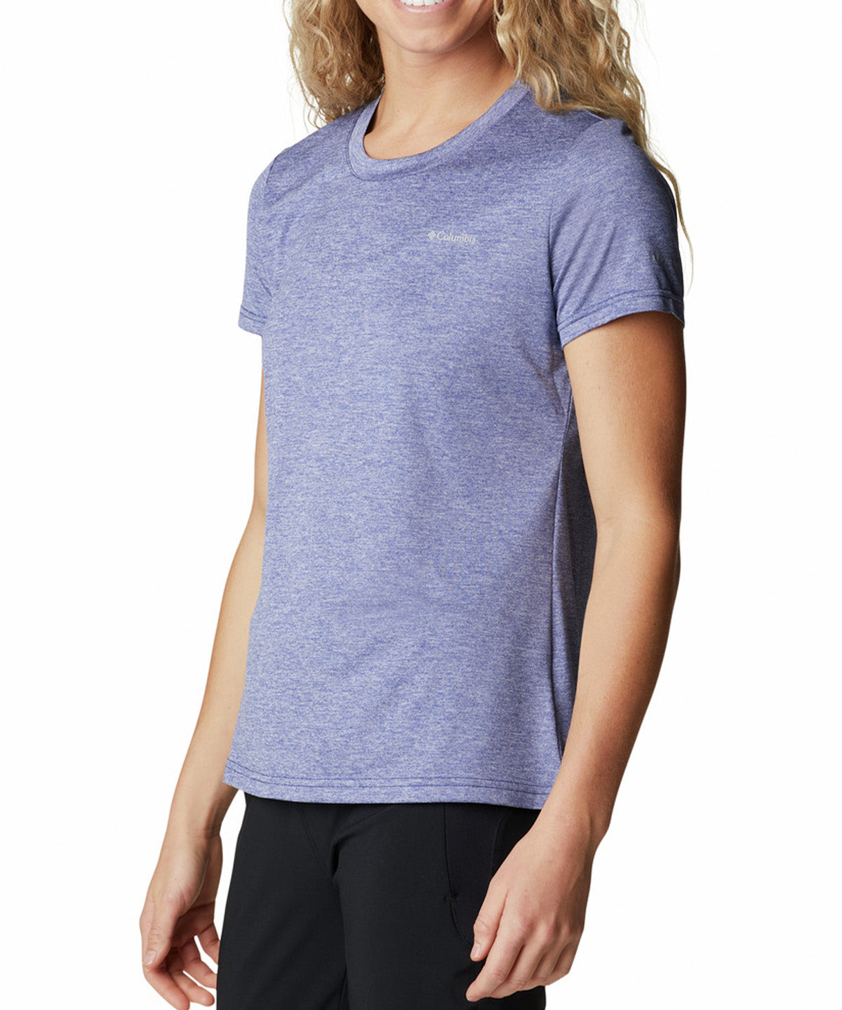 Polera Manga Corta Mujer Hike Azul Columbia