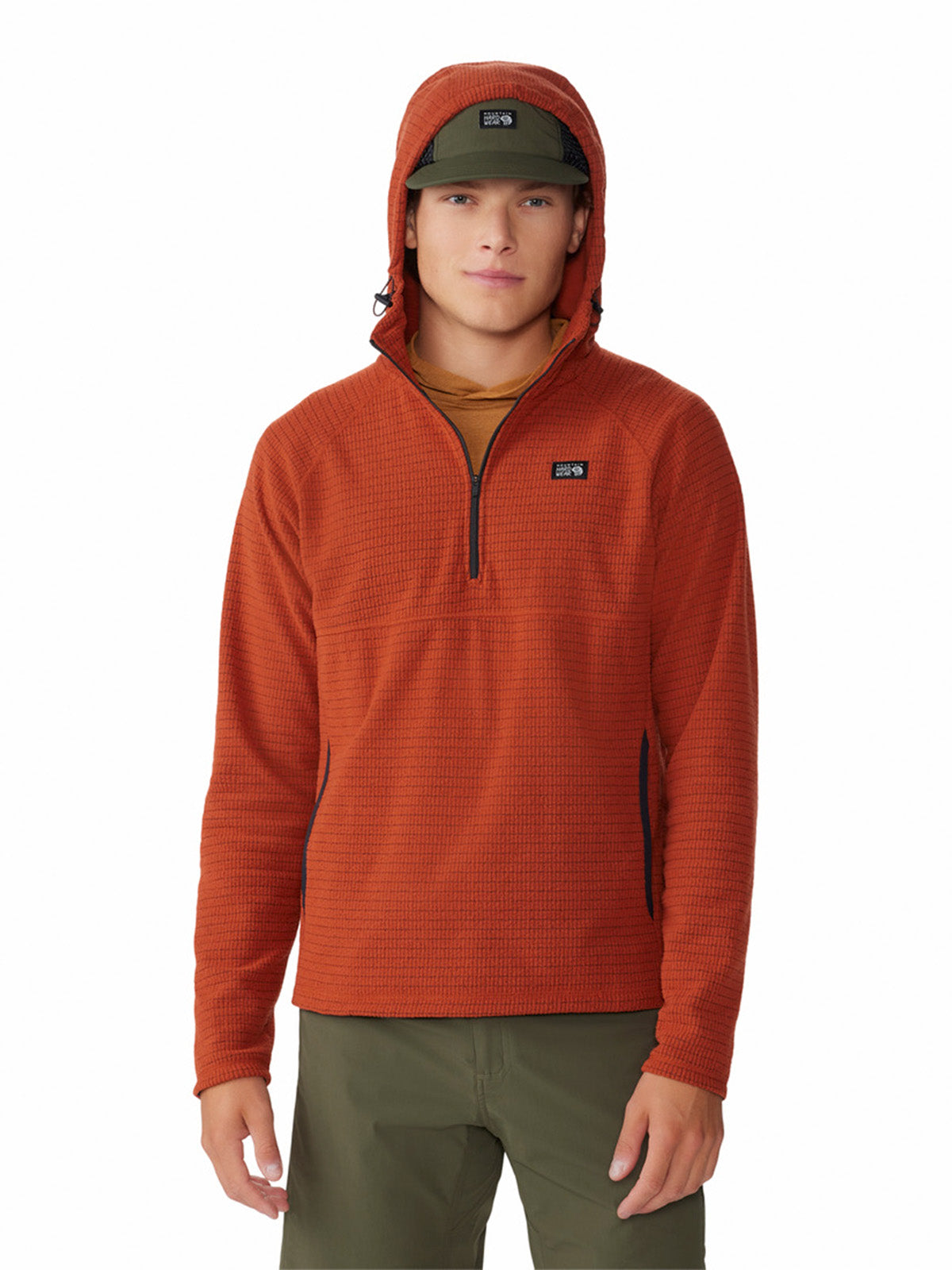 Polar Hombre Summit Grid¿  Rojo Mountain Hardwear