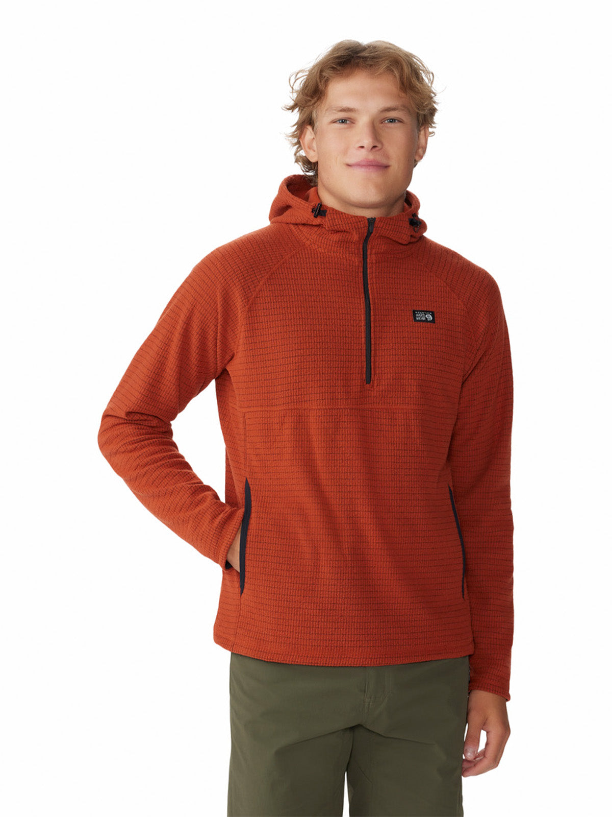 Polar Hombre Summit Grid¿  Rojo Mountain Hardwear