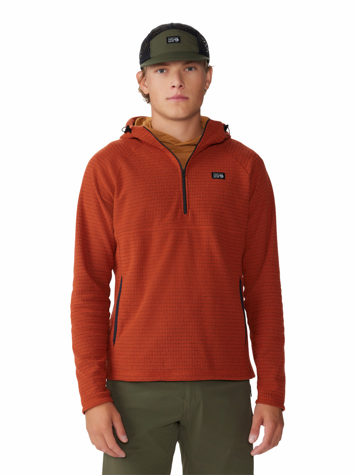 Polar Hombre Summit Grid¿  Rojo Mountain Hardwear
