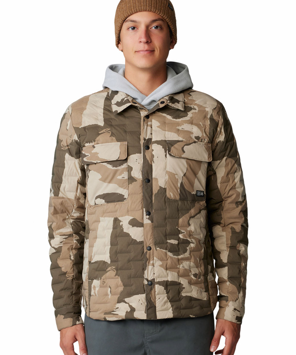 Chaqueta Hombre Stretchdown Café Mountain Hardwear
