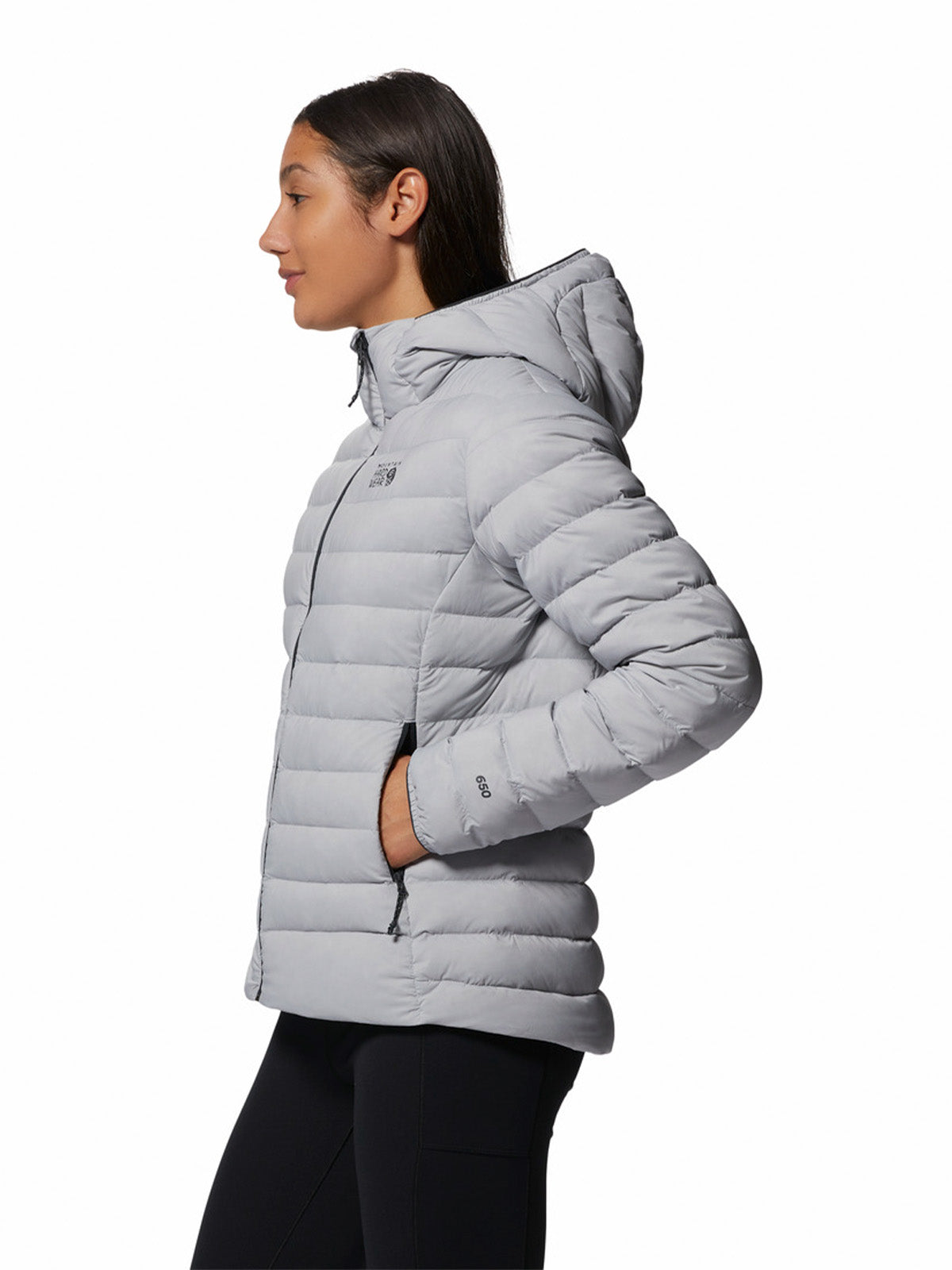 Parka Mujer Deloro Down Full Zip Gris Mountain Hardwear