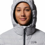 Parka Mujer Deloro Down Full Zip Gris Mountain Hardwear