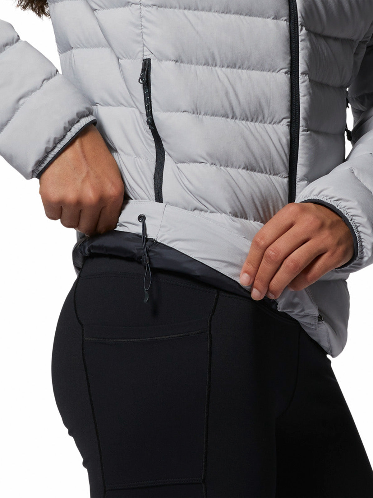 Parka Mujer Deloro Down Full Zip Gris Mountain Hardwear