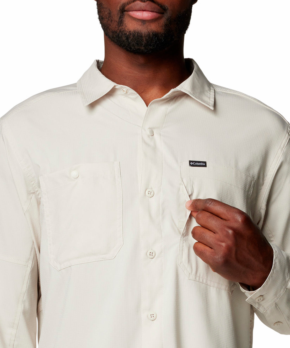 Camisa Manga Larga Hombre Silver Ridge Utility Lite Gris Columbia