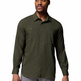 Camisa Manga Larga Hombre Silver Ridge Verde Columbia