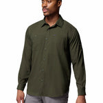 Camisa Manga Larga Hombre Silver Ridge Verde Columbia