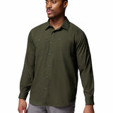 Camisa Manga Larga Hombre Silver Ridge Verde Columbia