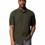 Camisa Manga Larga Hombre Silver Ridge Verde Columbia