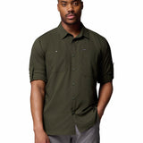Camisa Manga Larga Hombre Silver Ridge Verde Columbia