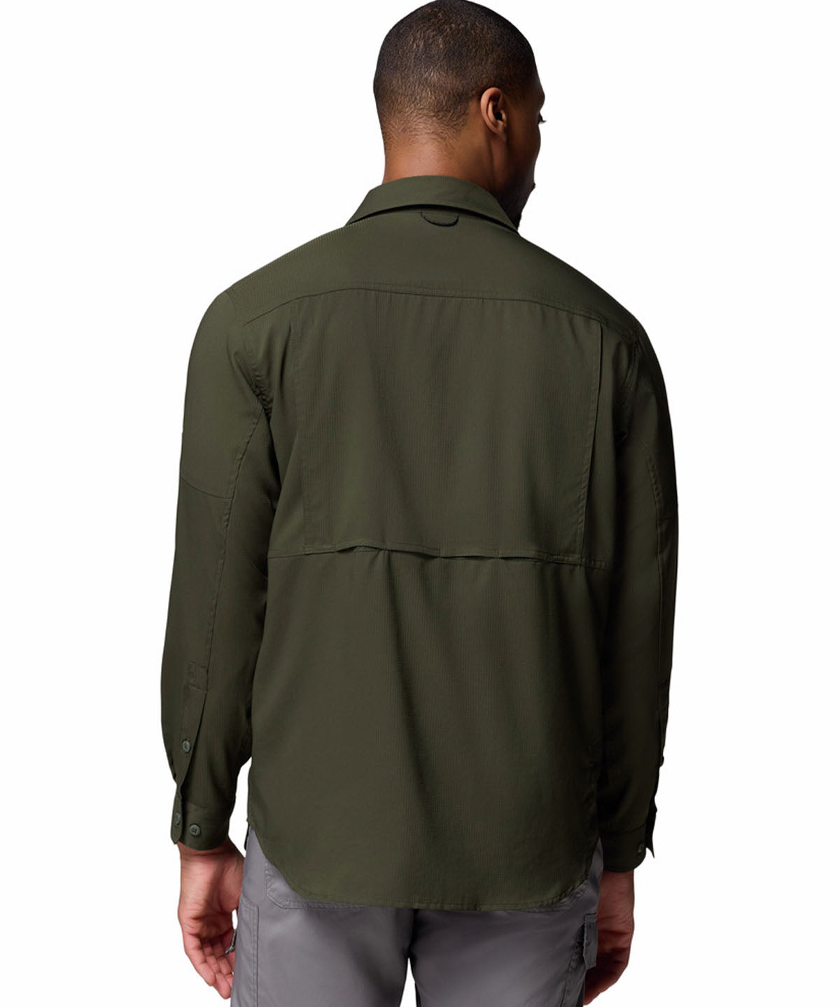 Camisa Manga Larga Hombre Silver Ridge Verde Columbia