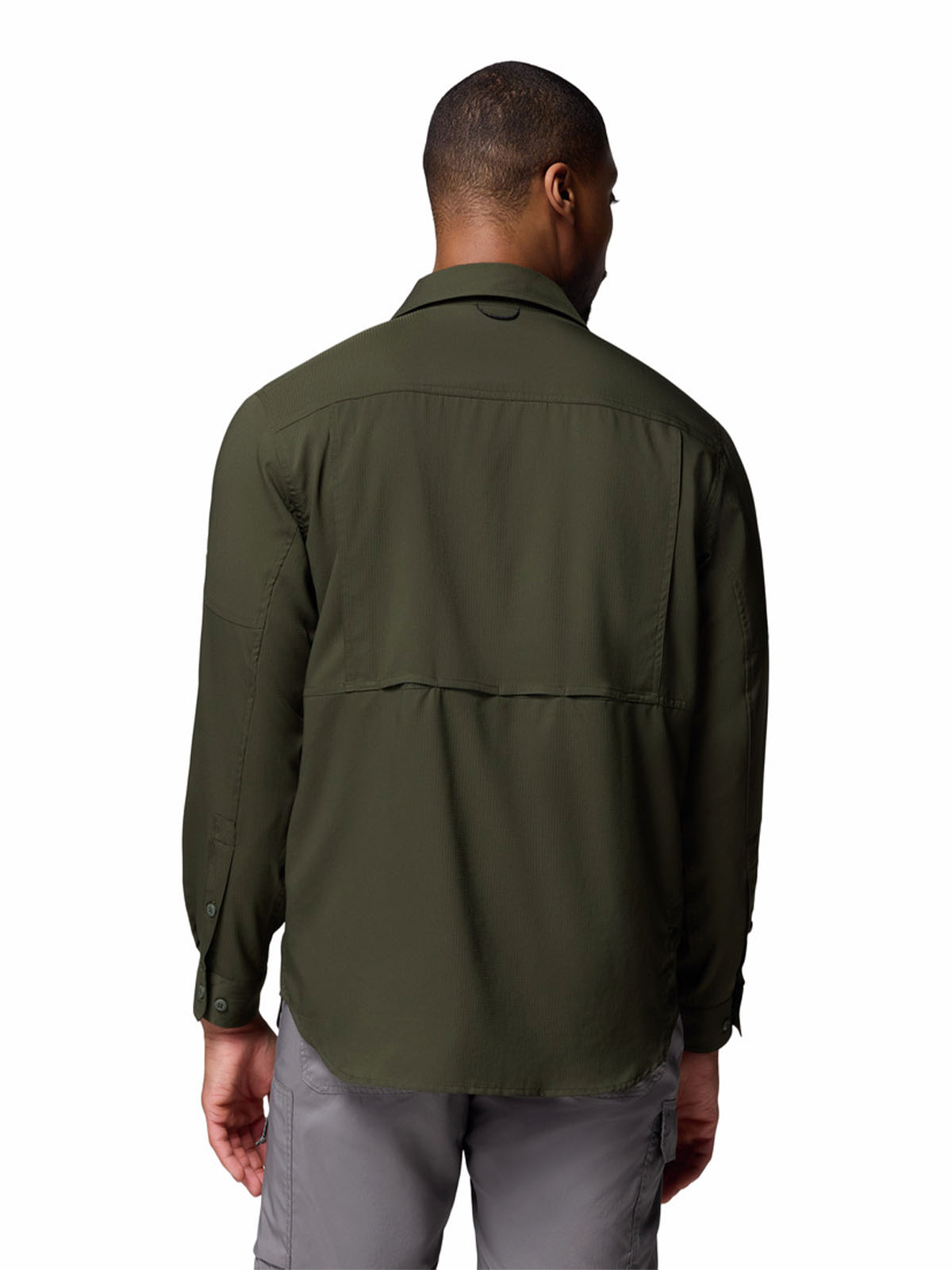 Camisa Manga Larga Hombre Silver Ridge Verde Columbia