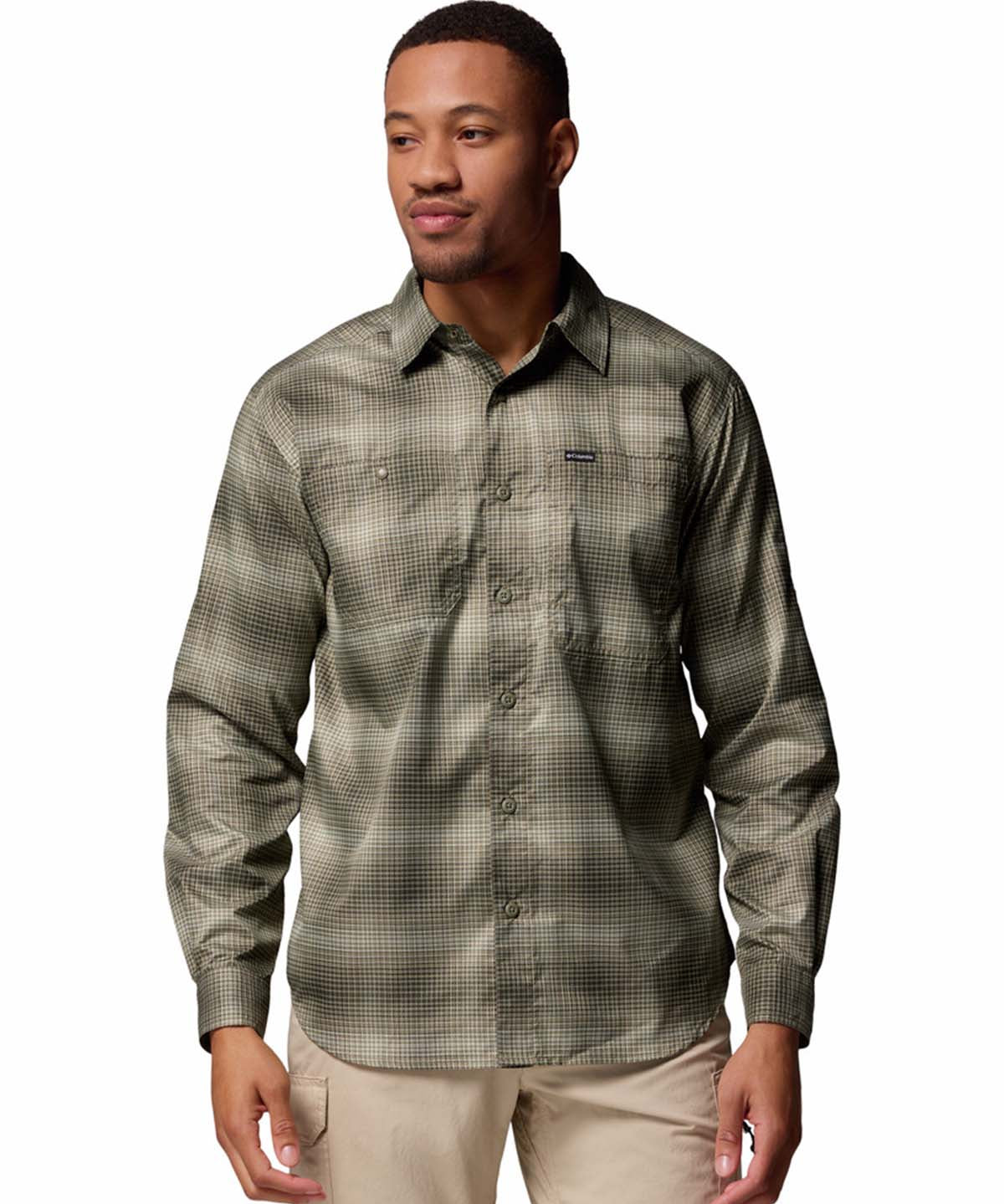 Camisa Manga Larga Hombre Silver Ridge Utility Verde Columbia