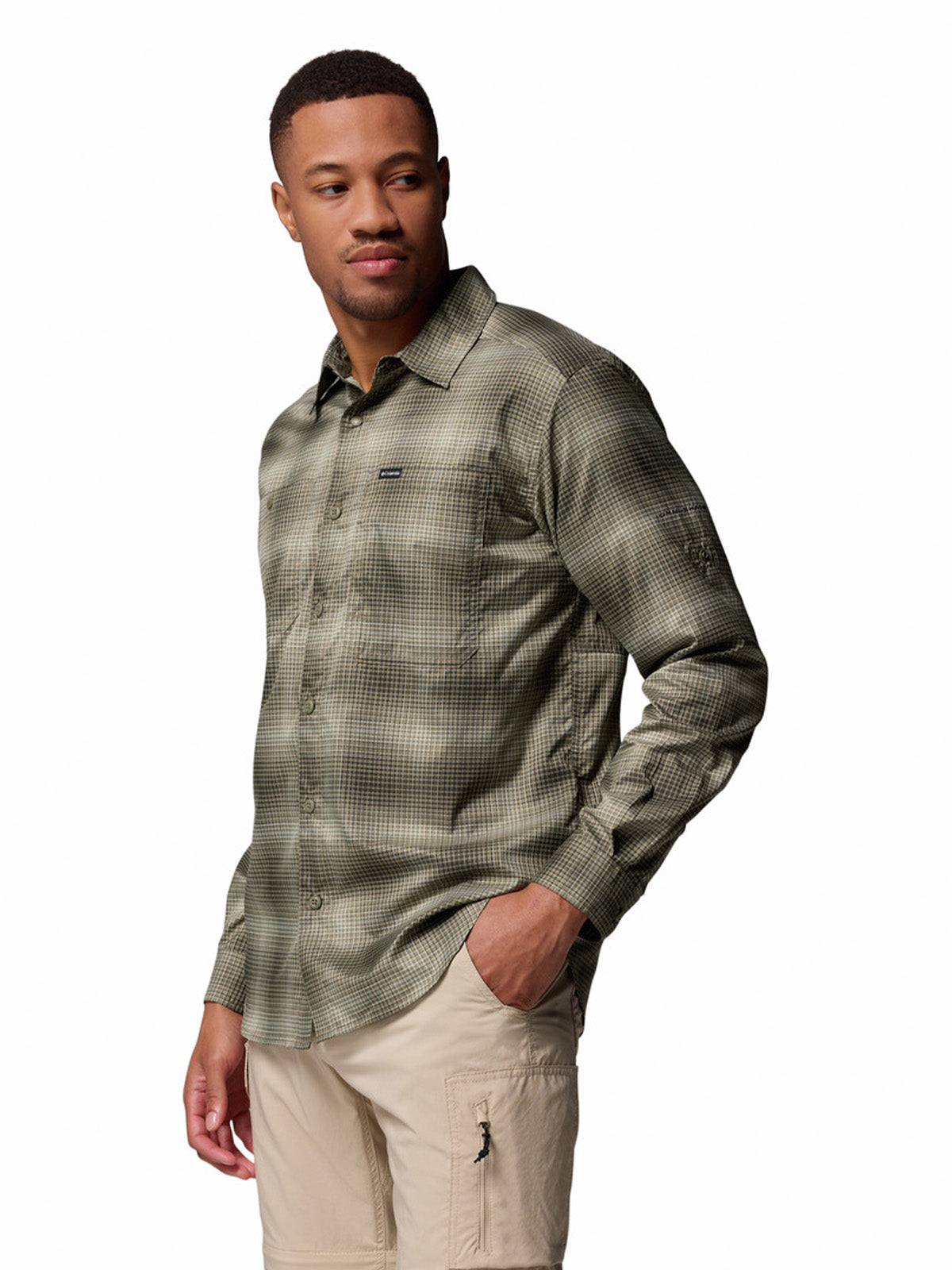 Camisa Manga Larga Hombre Silver Ridge Utility Verde Columbia