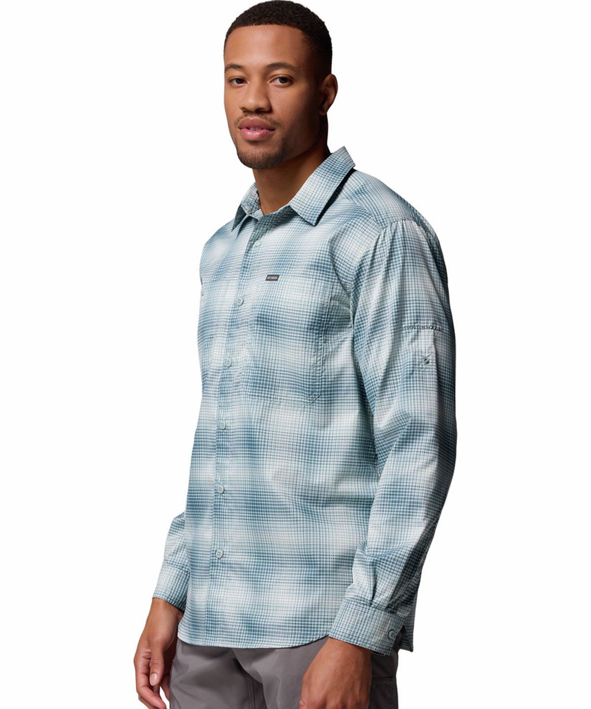 Camisa Manga Larga Hombre Silver Ridge Utility Azul Columbia
