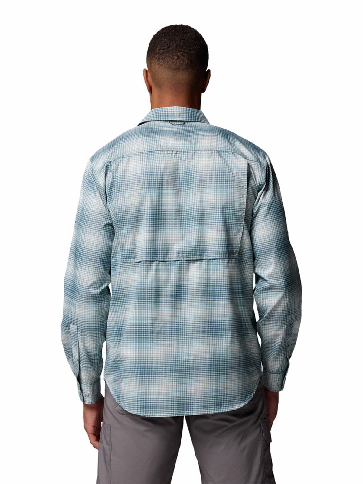 Camisa Manga Larga Hombre Silver Ridge Utility Azul Columbia