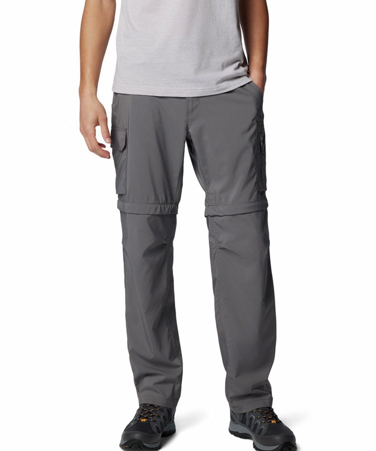 Pantalón Hombre Silver Ridge Utility Convertible Gris Columbia