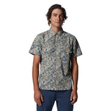 Camisa Manga Corta Hombre Stryder Gris Mountain Hardwear