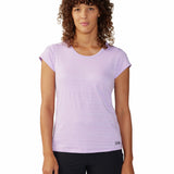 Polera Manga Corta Mujer Mighty Stripe Morado Mountain Hardwear