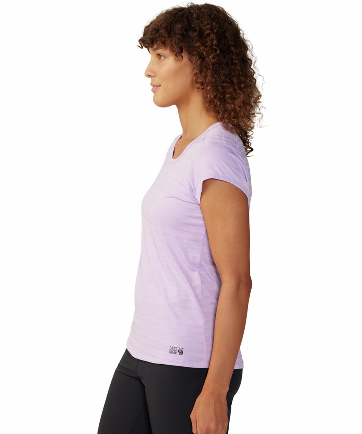 Polera Manga Corta Mujer Mighty Stripe Morado Mountain Hardwear