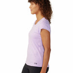 Polera Manga Corta Mujer Mighty Stripe Morado Mountain Hardwear