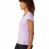 Polera Manga Corta Mujer Mighty Stripe Morado Mountain Hardwear
