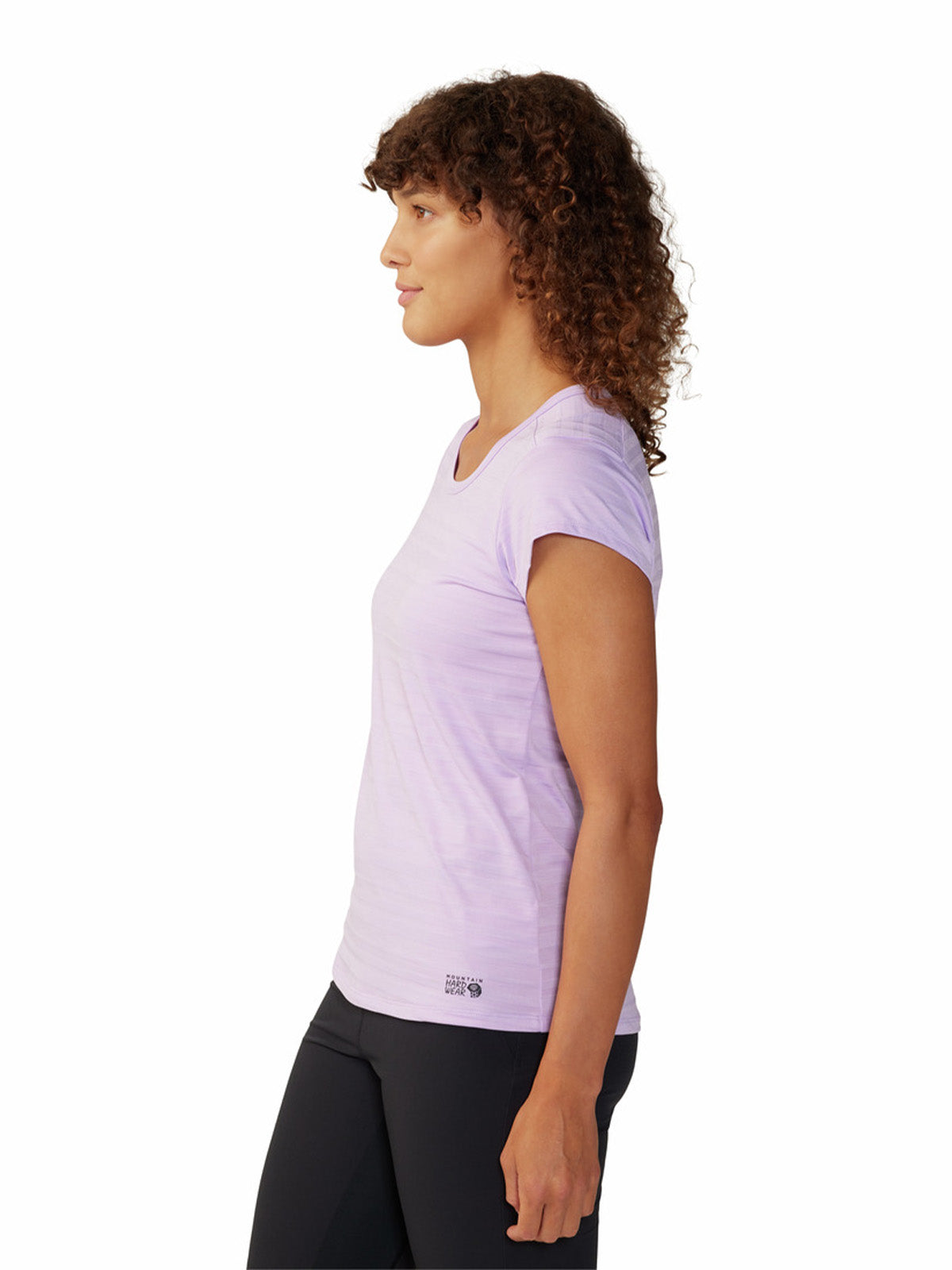 Polera Manga Corta Mujer Mighty Stripe Morado Mountain Hardwear
