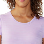 Polera Manga Corta Mujer Mighty Stripe Morado Mountain Hardwear
