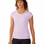 Polera Manga Corta Mujer Mighty Stripe Morado Mountain Hardwear