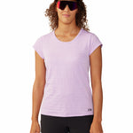 Polera Manga Corta Mujer Mighty Stripe Morado Mountain Hardwear