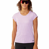 Polera Manga Corta Mujer Mighty Stripe Morado Mountain Hardwear