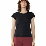 Polera Manga Corta Mujer Mighty Stripe Negro Mountain Hardwear