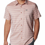Camisa Manga Corta Hombre Silver Ridge Utility Lite Novelty Rosado Columbia