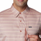 Camisa Manga Corta Hombre Silver Ridge Utility Lite Novelty Rosado Columbia