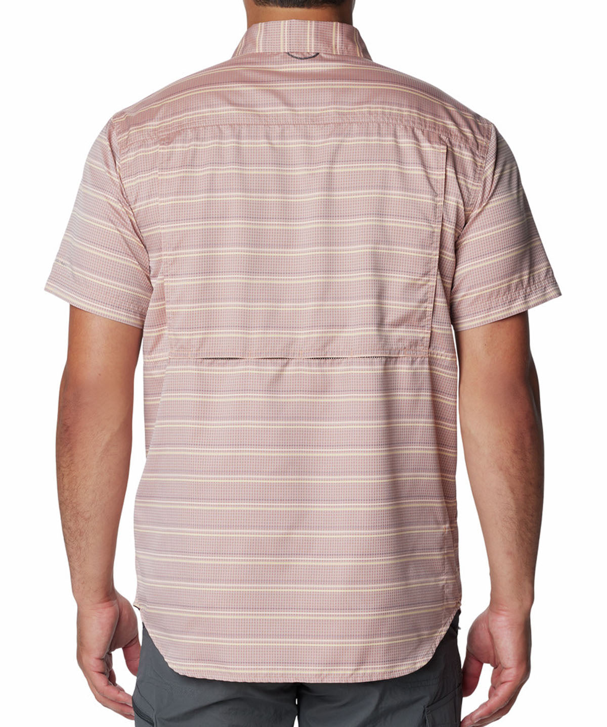 Camisa Manga Corta Hombre Silver Ridge Utility Lite Novelty Rosado Columbia