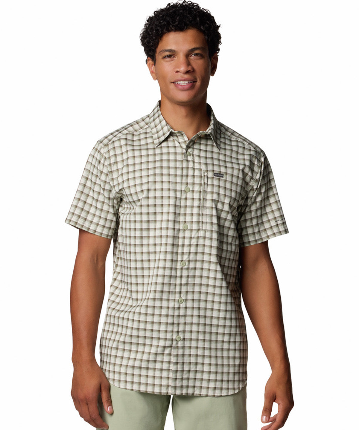 Camisa Manga Corta Hombre Silver Ridge Lite Beige Columbia