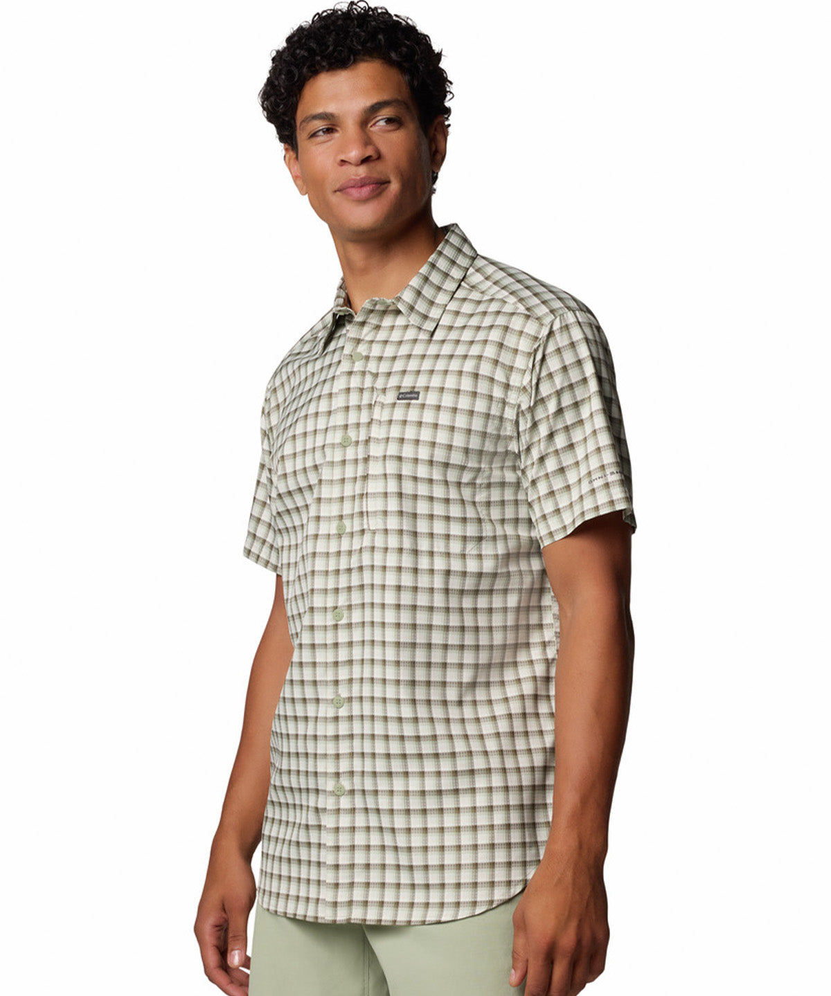 Camisa Manga Corta Hombre Silver Ridge Lite Beige Columbia