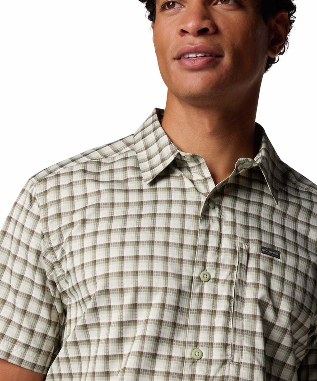 Camisa Manga Corta Hombre Silver Ridge Lite Beige Columbia
